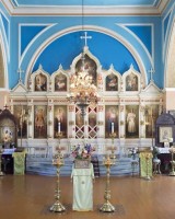 Иконостас церкви во имя святителя Алексия Чудотворца в Лиепае