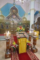 Interior of the st. Apostles Peter and Paul church in Ķemeri