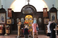 The iconostasis of the church of st. Nicholas the Wonderworker in Ventspils