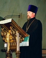 о. Георгий Попов выступает на 1-й конференции «Церковь, семья и школа»